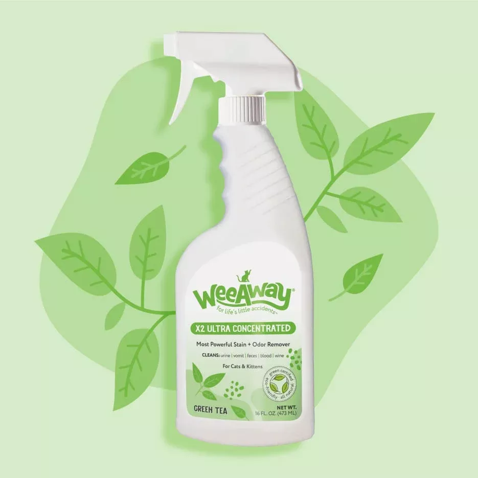 Wee Away X2 Stain & Odor for Cats & Kittens Green Tea Scent