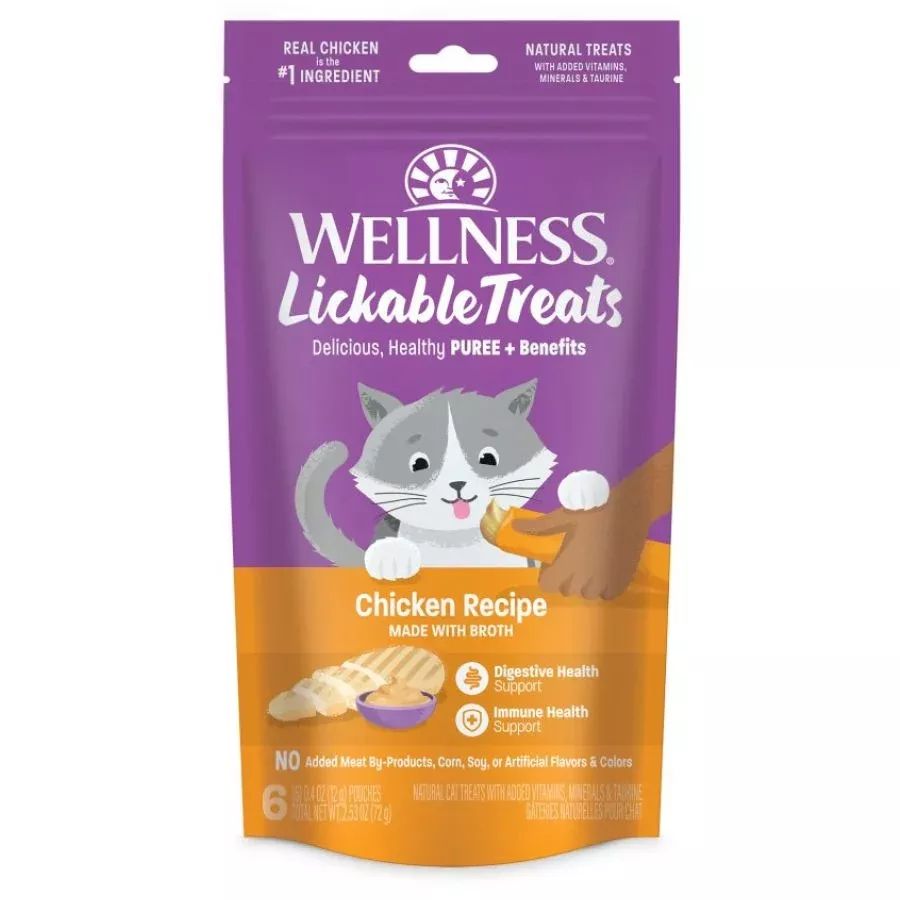 Wellness Chicken Lickable Cat Treats 2.53oz