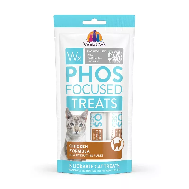 Weruva Wx Low Phosphorus Chicken Lickable Cat Treat .5 oz 5 pk