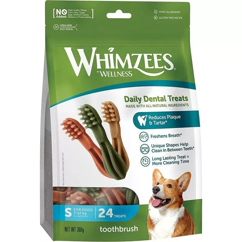 Whimzees Tooth Brushes Small – (24pc)