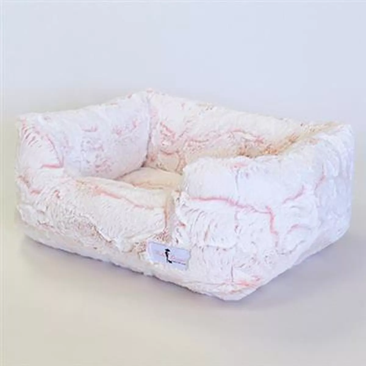 Whisper Dog Bed in Peach