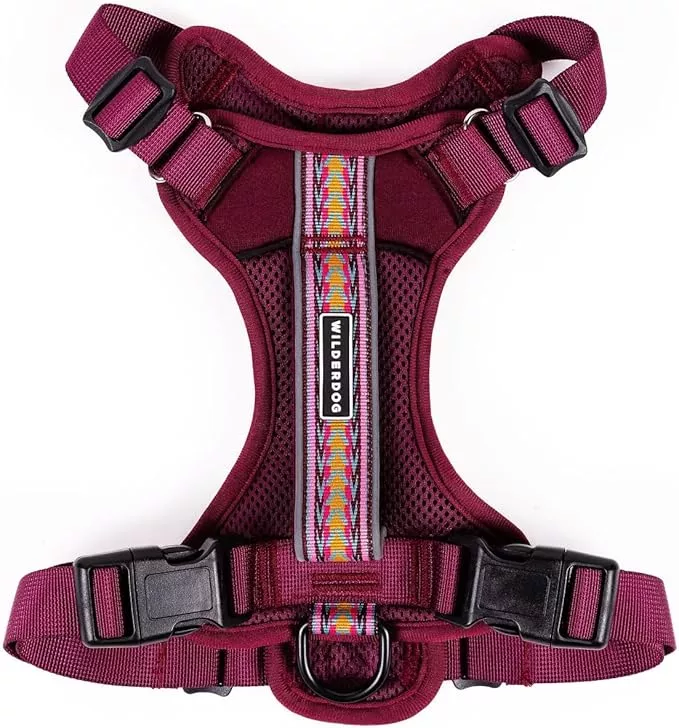 Wilderdog Lightweight Dog Harness with Reflective Straps – Medium – Huckleberry