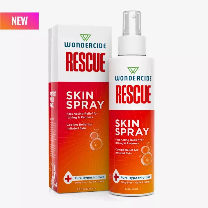 Wondercide RESCUE Skin Spray for Dogs & Cats