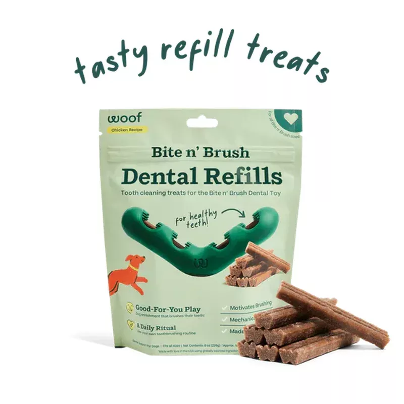 Woof Bite n’ Brush Refills, 18-Pack