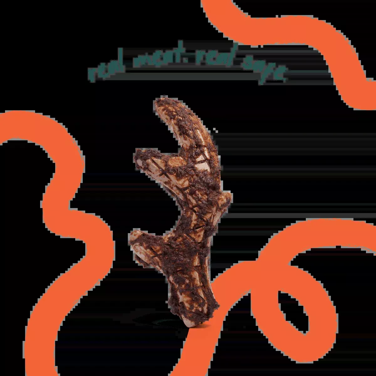 Woof HonestChew Meaty Antler – Large