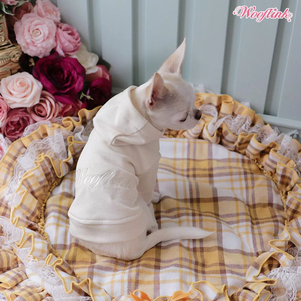 Wooflink Milkshake Hoodie in Vanilla