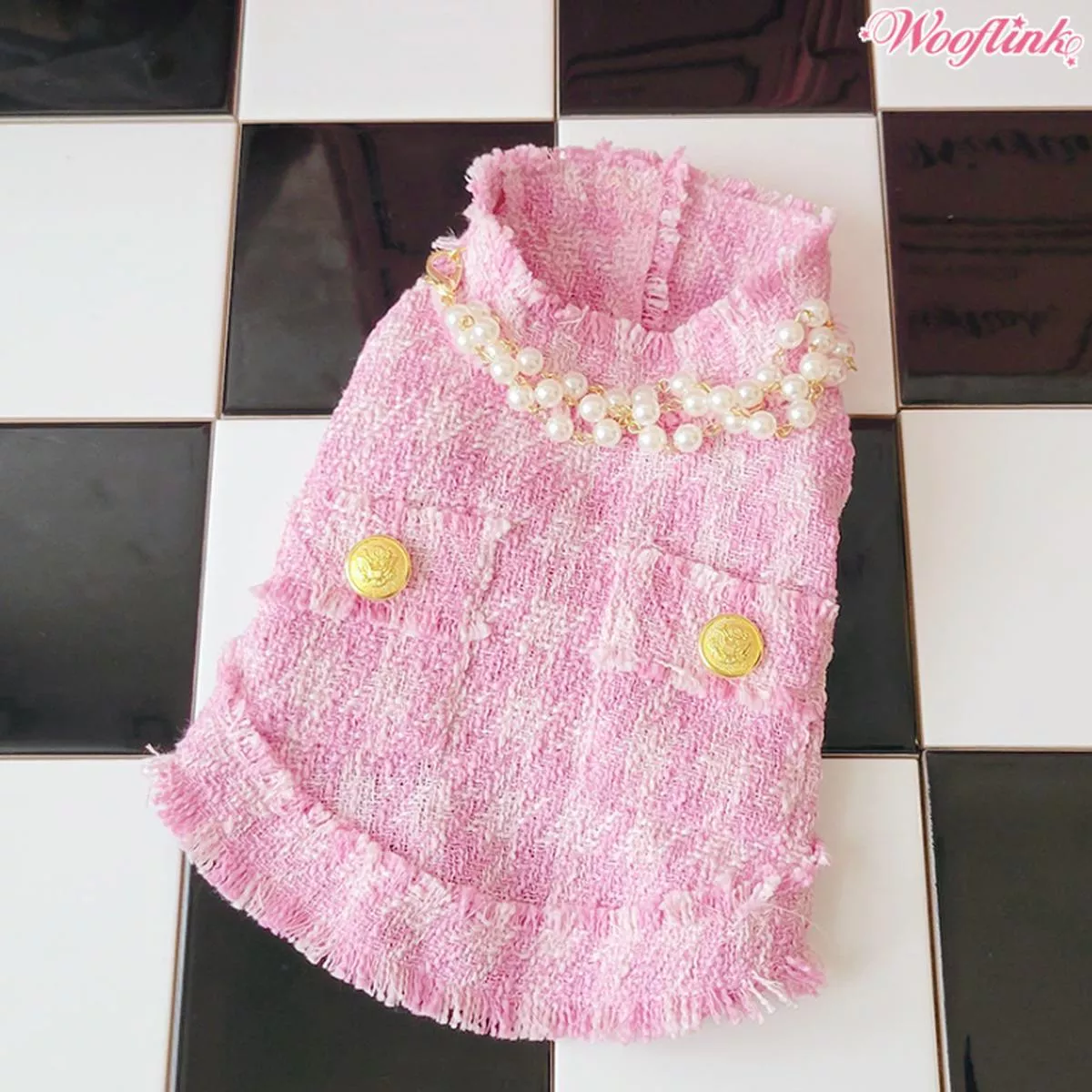 Wooflink Tweed Jacket 2 – Pink