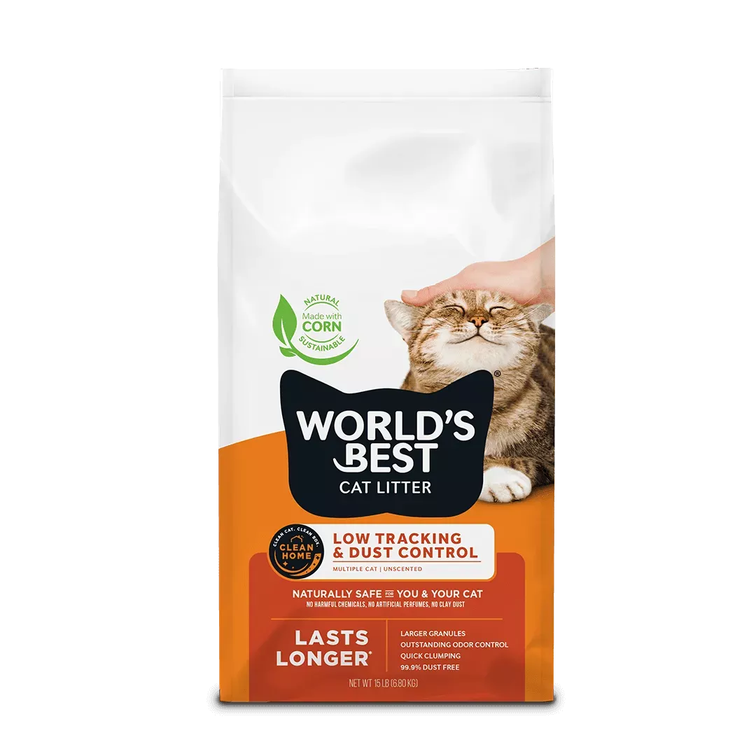 World’s Best Low Tracking & Dust Control Cat Litter 28lb