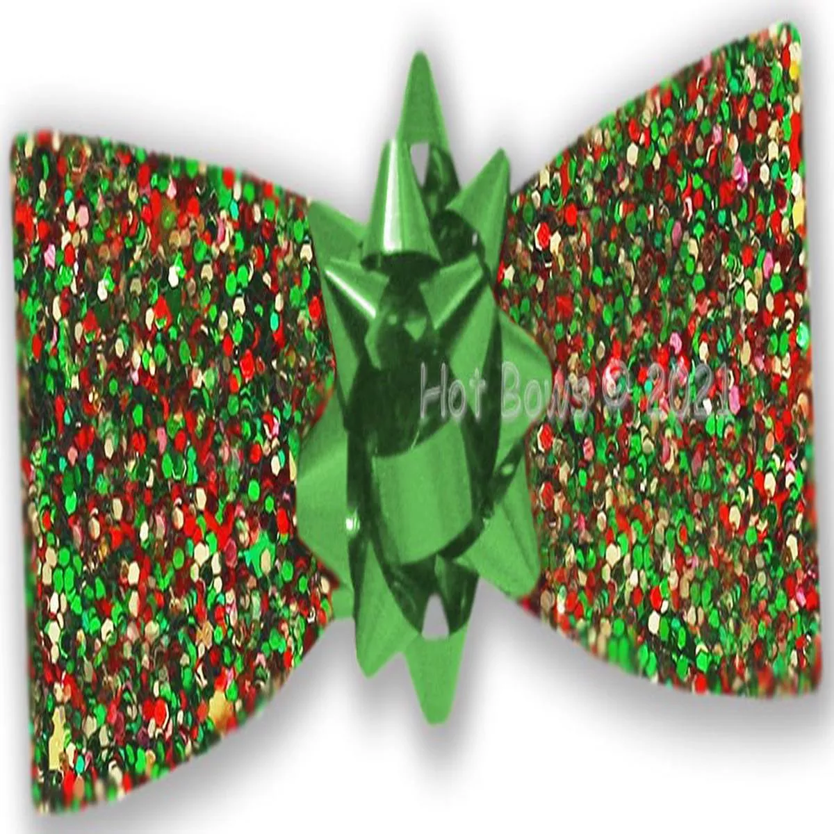Wrapped Up Hair Bow in Green