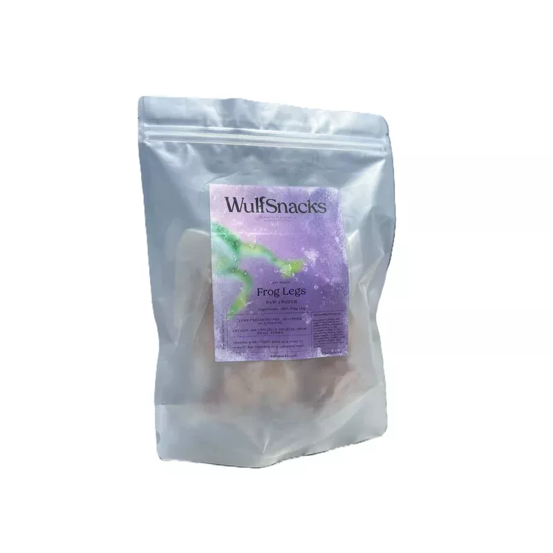WulfSnacks Frozen Frog Legs, Dog Supplement, 4-Count