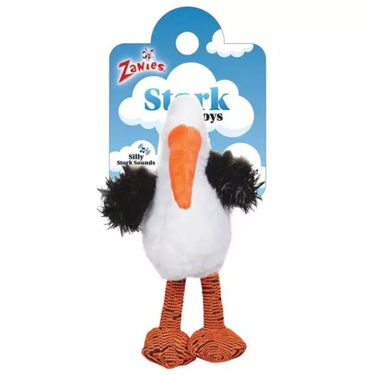 Zanies Leggy Stork Toy 9″