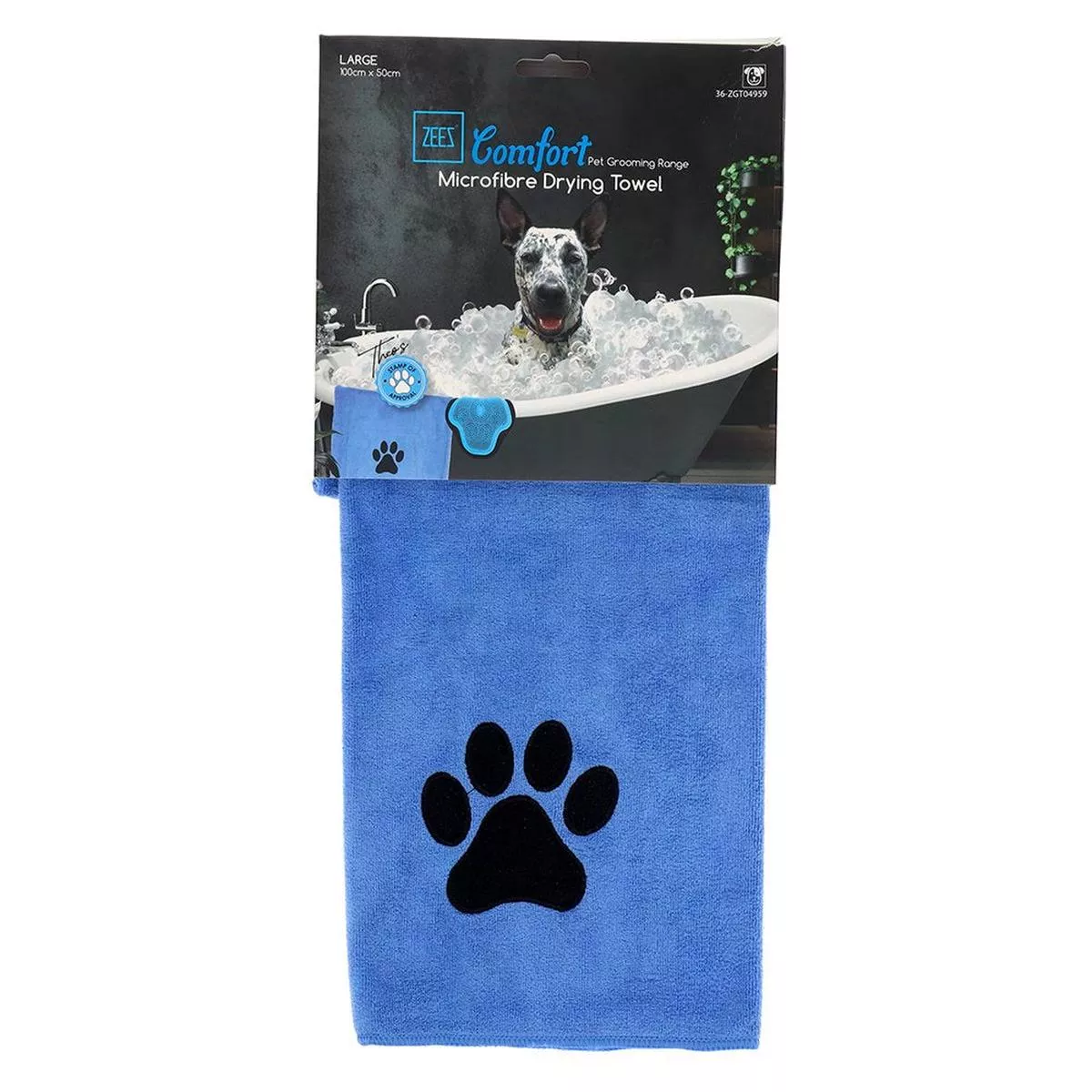 ZEEZ COMFORT MICROFIBRE DRYING TOWEL LARGE