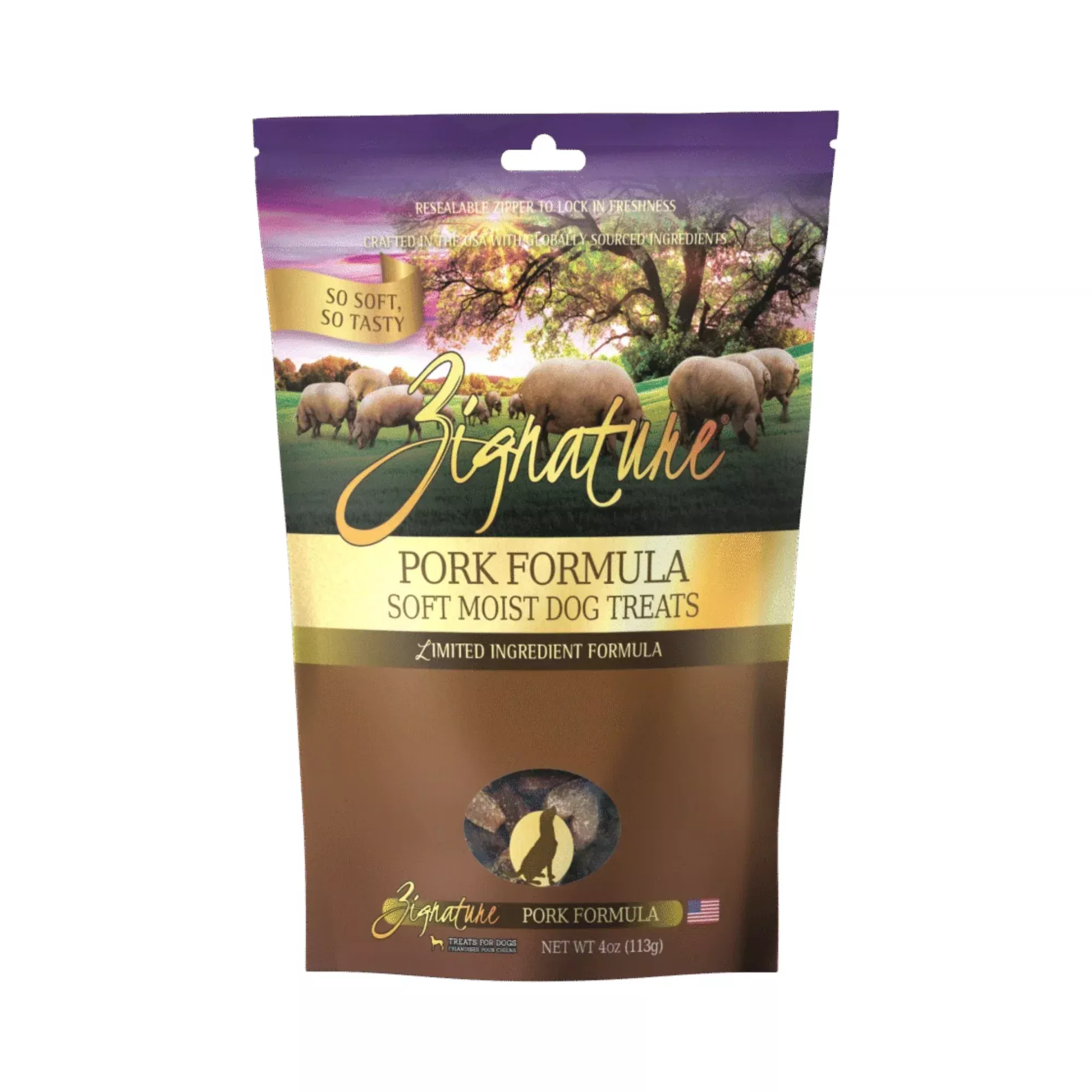 Zignature Soft & Moist Pork Dog Treats