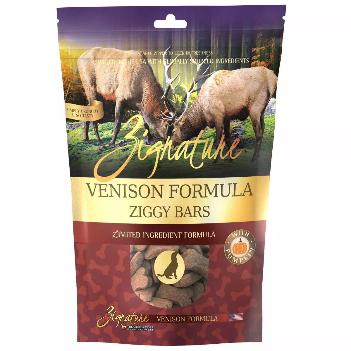 Zignature Venison Formula Biscuit Treats for Dog12 oz