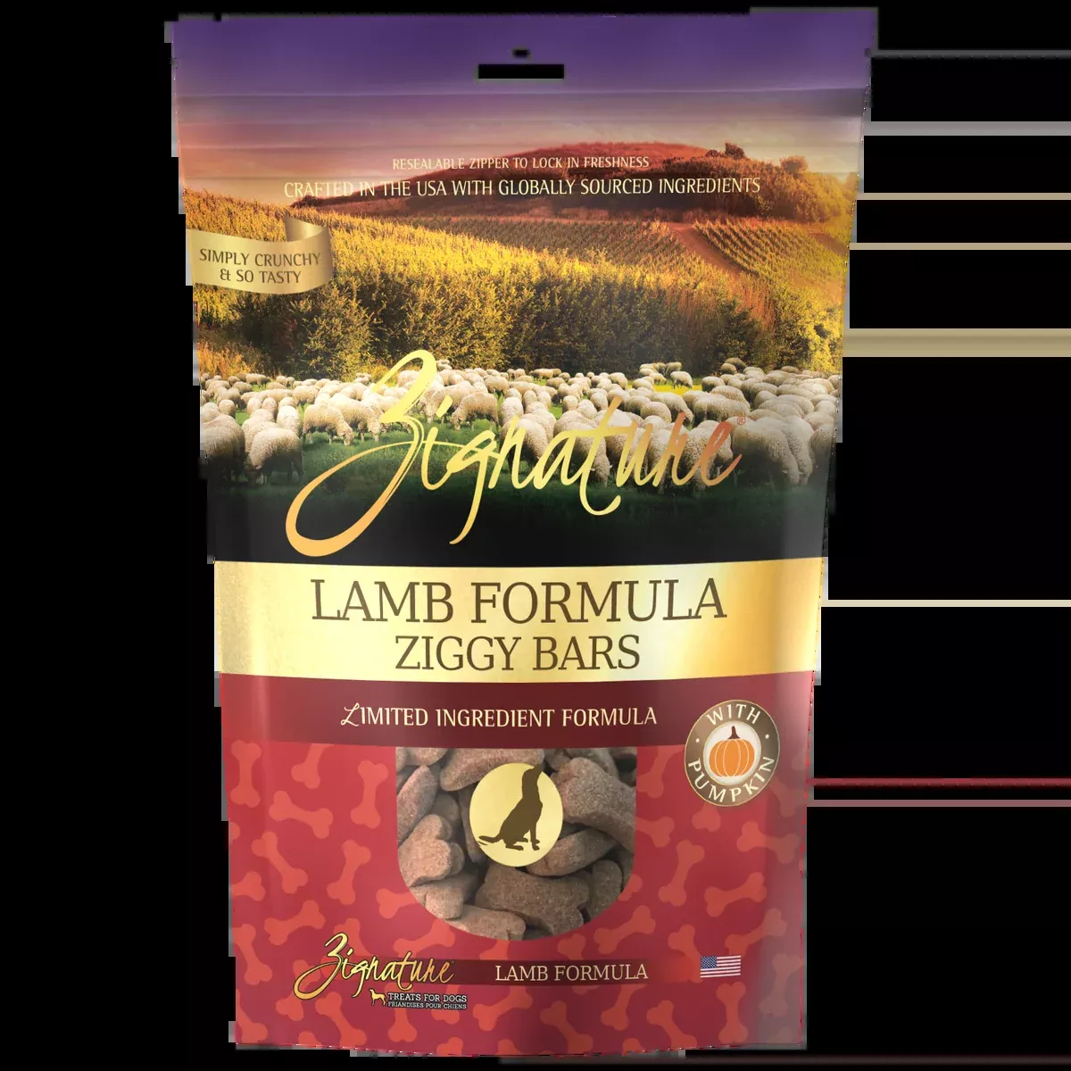 Zignature Ziggy Bars Lamb Formula Dog Treats