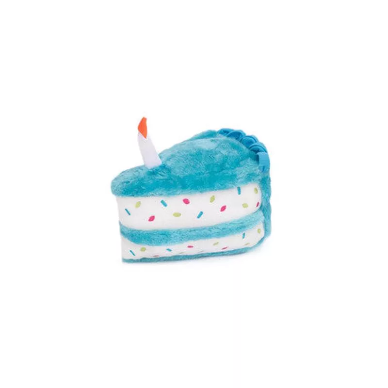 ZippyPaws Birthday Cake Dog Toy Blue MD – Default Title