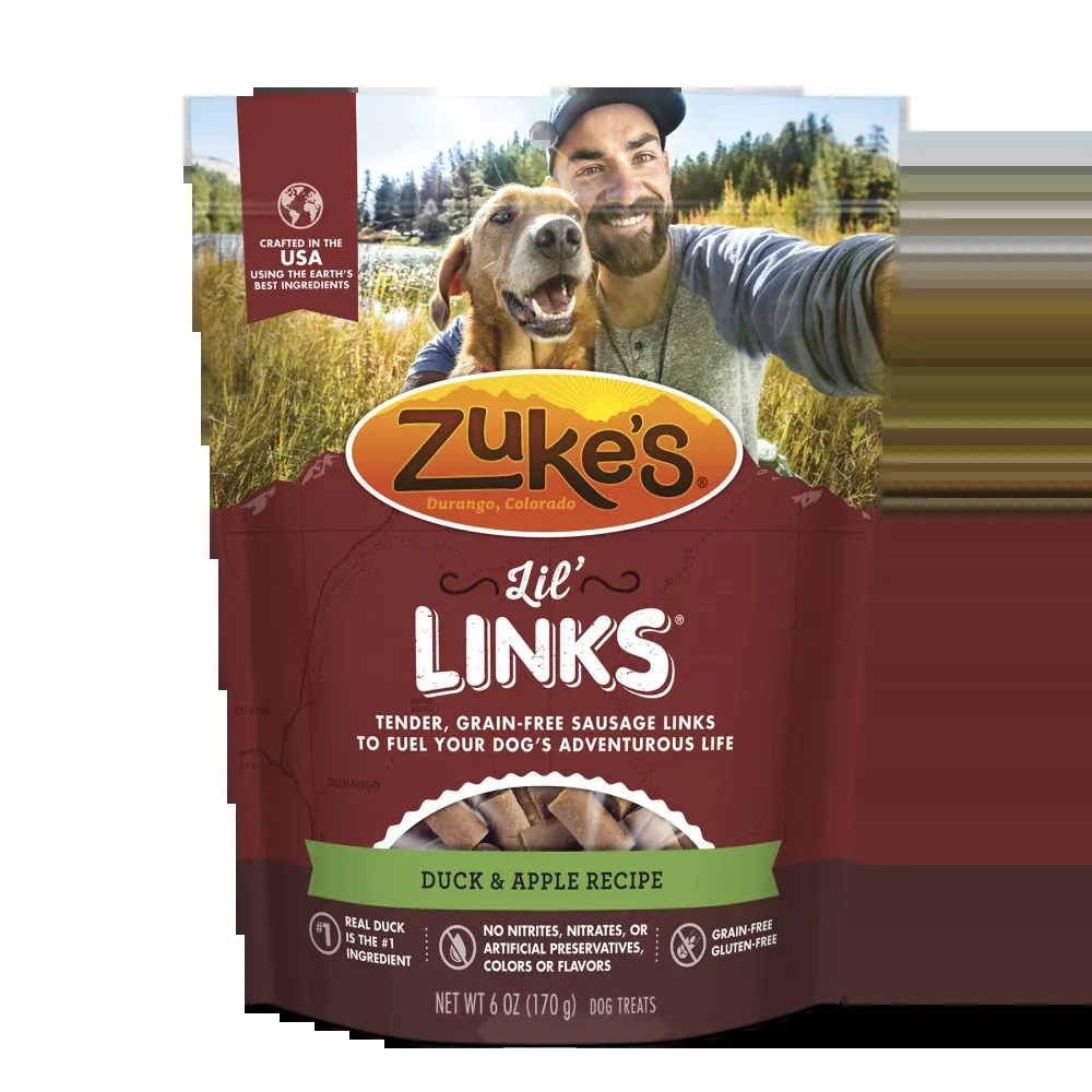 Zukes Lil’ Links Grain Free Duck and Apple Recipe for Dogs
