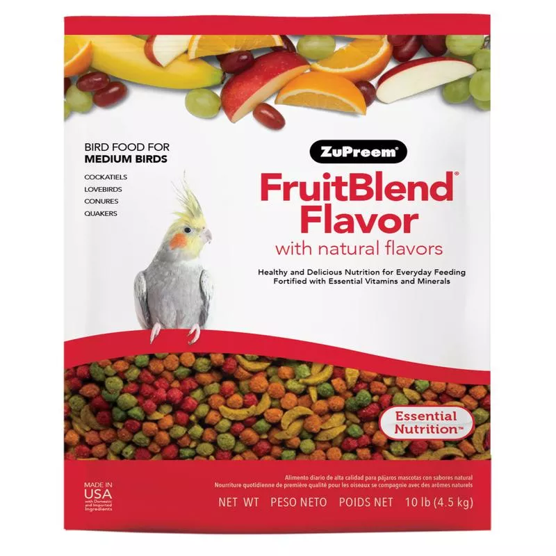 ZuPreem FruitBlend Bird Food Medium Birds 10 lb