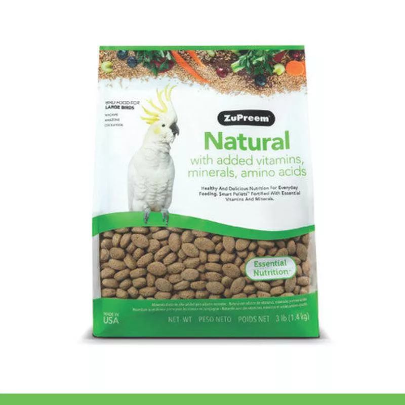 ZuPreem Natural Bird Food Large Parrots 3 lb – Default Title