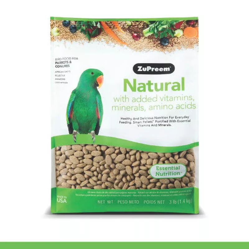 ZuPreem Natural Bird Food Parrots & Conures 3 lb – Default Title