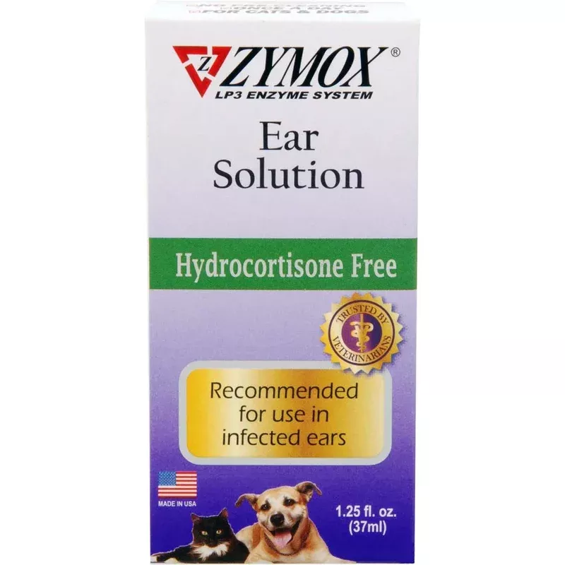 Zymox Ear Solution without Hydrocortisone 1.25oz