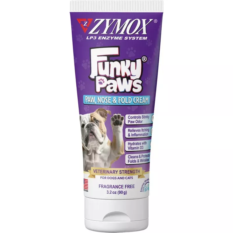Zymox Funky Paws for Paw, Nose & Fold Cream 3.2 oz