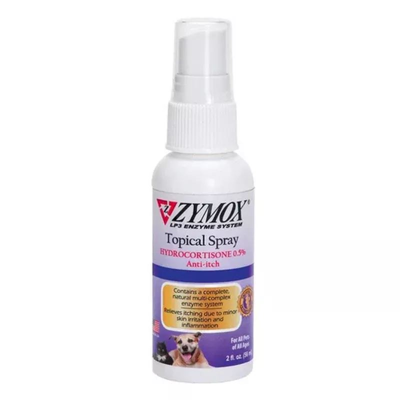 Zymox, Zymox Topical Spray with Hydrocortisone for Dogs and Cats, 2 oz